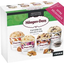 Glace À L'eau - Häagen-dazs dans le catalogue Casino Supermarchés Crème glacée minicups favorite collection - Häagen-dazs à 2,56 € en promo chez Casino Supermarchés