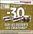 Promo -30% remise immédiate sur le 2ème sur les desserts les creations à  dans le catalogue Intermarché Contact à Laplume