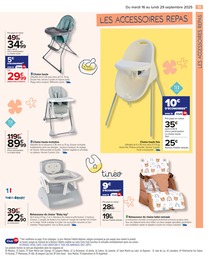 Prix et réduction Chaise Haute dans le prospectus Carrefour en cours Offre Chaise Haute dans le catalogue Carrefour du moment à la page 15