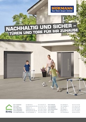 Aktueller RHG Baucentrum Baumarkt Prospekt in Bernsbach und Umgebung, "Nachhaltig und sicher – Türen und Tore für Ihr Zuhause." mit 2 Seiten, 11.04.2024 - 31.12.2024