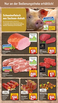 Schweinefleisch im aktuellen REWE Prospekt (Leipzig) Schweinefleisch im REWE Prospekt "Dein Markt" mit 33 Seiten (Leipzig)