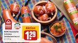 Schinken Zwiebelmettwurst im Angebot bei REWE in Herten Schinken Zwiebelmettwurst Angebote von REWE Hausmarke bei REWE Herten für 1,29 €