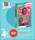 Puzzle 2x20 pièces gabby et la maison magique - CLEMENTONI à 4,95 € dans le catalogue E.Leclerc