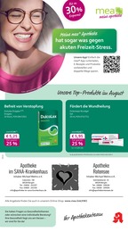 mea - meine apotheke Prospekt für Bergen mit 4 Seiten mea - meine apotheke Prospekt für Bergen: "Unsere August-Angebote", 4 Seiten, 01.08.2025 - 31.08.2025