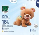Ourson 1.2.3, suis moi - VTECH BABY - Intermarché Hyper Ourson 1.2.3, suis moi - VTECH BABY à 18,13 € dans le catalogue Intermarché Hyper