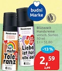 Blütezeit Handcreme von budni Marke für 2,59 € bei budni im Angebot Blütezeit Handcreme von budni Marke im aktuellen budni Prospekt