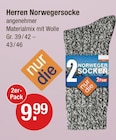 Herren Norwegersocke im V-Markt Prospekt Herren Norwegersocke von nur die im aktuellen V-Markt Prospekt für 9,99 €