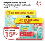 Aktuelle Pampers Angebote bei GLOBUS in Jena Aktuelles Windeln Big-Pack Angebot bei GLOBUS in Jena ab 15,95 €