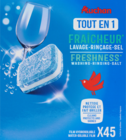 TABLETTES LAVE VAISSELLE TOUT EN 1 FRAICHEUR AUCHAN - AUCHAN - Auchan Hypermarché TABLETTES LAVE VAISSELLE TOUT EN 1 FRAICHEUR AUCHAN - AUCHAN à 6,11 € dans le catalogue Auchan Hypermarché
