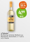 Bio Weißwein von 3 Talente im aktuellen tegut Prospekt