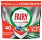 Tablettes lave-vaisselle tout en 1 platinium plus original x40 - FAIRY en promo chez Intermarché Ivry-sur-Seine à 8,15 €