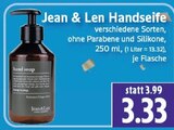 Handseife im Angebot bei EDEKA in Gießen Handseife Angebote von Jean & Len bei EDEKA Gießen für 3,33 €