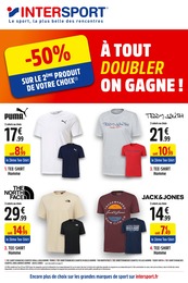 Prospectus Intersport "A tout doubler, on gagne !", 4 pages, 09/05/2022 - 22/05/2022