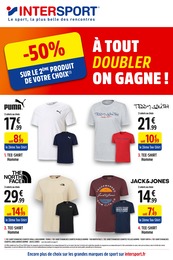Catalogue Intersport "A tout doubler, on gagne !", 4 pages, 09/05/2022 - 22/05/2022 Prospectus Intersport "A tout doubler, on gagne !", 4 pages, 09/05/2022 - 22/05/2022