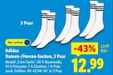 Damen-/Herren-Socken im Angebot bei Lidl in Hattingen Damen-/Herren-Socken Angebote von Adidas bei Lidl Hattingen für 12,99 €