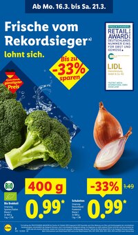 Gemüse im Lidl Prospekt "LIDL LOHNT SICH" mit 68 Seiten (Salzgitter)