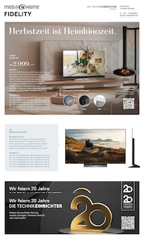 Aktueller EURONICS Prospekt für Elmshorn und Ungebung,  Seiten zum blättern EURONICS Prospekt Herbstzeit ist Heimkinozeit. mit  Seiten in Elmshorn und Umgebung