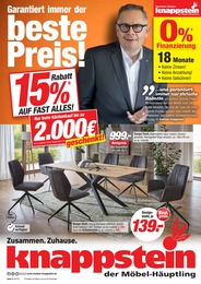 Möbel Knappstein Prospekt "Garantiert immer der beste Preis!" für Wuppertal, 12 Seiten, 11.03.2023 - 24.03.2023 Möbel Knappstein Prospekt "Garantiert immer der beste Preis!" für Wuppertal, 12 Seiten, 11.03.2023 - 24.03.2023