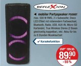 mobiler Partyspeaker Angebote von Reflexion bei V-Markt Regensburg für 89,90 €