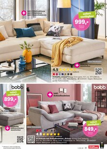 Ecksofa im aktuellen Höffner Prospekt (Leipzig) Ecksofa im Höffner Prospekt "Wo wohnen wenig kostet!" mit 28 Seiten (Leipzig)