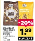 Müsli oder Granola von BELL'S für 1,99 € bei Netto mit dem Scottie im Angebot Müsli oder Granola von BELL'S im aktuellen Netto mit dem Scottie Prospekt