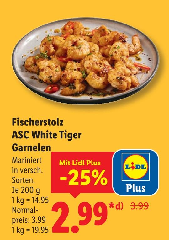 ASC White Tiger Garnelen