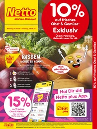 Netto Marken-Discount Prospekt für Geilenkirchen: "10% auf frisches Obst & Gemüse", 2 Seiten, 04.08.2025 - 09.08.2025