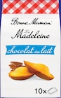 La Madeleine Chocolat au Lait x10 - BONNE MAMAN dans le catalogue Intermarché Super