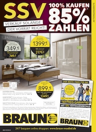 BRAUN Möbel-Center Prospekt für Neubulach mit 16 Seiten BRAUN Möbel-Center Prospekt für Neubulach: "SSV - VERKAUF SOLANGE DER VORRAT REICHT", 16 Seiten, 25.06.2025 - 29.07.2025