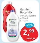 Bodymilk von Garnier für 2,99 € bei budni im Angebot Bodymilk von Garnier im aktuellen budni Prospekt