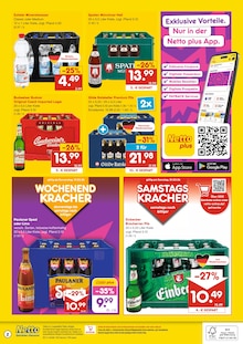Bier im Netto Marken-Discount Prospekt "DER ORT, AN DEM DU IMMER AUSGEZEICHNETE PREISE FINDEST." mit 2 Seiten (Laatzen)