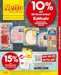 Netto Marken-Discount Prospekt für Schwedt mit 2 Seiten Netto Marken-Discount Prospekt für Schwedt: "10% auf SB-Wurst-Artikel", 2 Seiten, 05.05.2025 - 10.05.2025