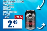 Aktuelles Jack Daniel's & Cola Angebot bei Zisch in Emden ab 2,49 €
