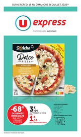 Promos Pizza dans le catalogue "U Express" de U Express Pizza en promo dans le catalogue U Express à la page 1