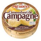 Camembert pasteurisé de campagne - PRESIDENT en promo chez Super U Camembert pasteurisé de campagne - PRESIDENT dans le catalogue Super U