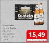 Krombacher im Angebot bei Getränkefachmarkt Rausch in Gießen Krombacher Angebote bei Getränkefachmarkt Rausch Gießen für 15,49 €