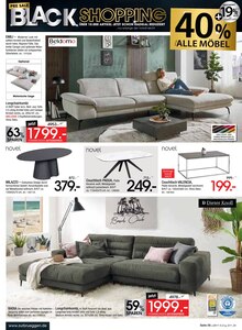 Couch im Zurbrüggen Prospekt "PRE SALE BLACK SHOPPING" mit 44 Seiten (Bottrop)