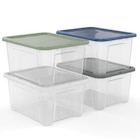 4 boîtes de rangement 24 L avec couvercles hermétiques Sundis - Sundis en promo chez Castorama 4 boîtes de rangement 24 L avec couvercles hermétiques Sundis - Sundis dans le catalogue Castorama