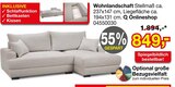 Wohnlandschaft Angebote bei Opti-Wohnwelt Würzburg für 849,00 €