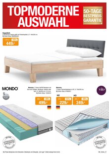 Matratze im aktuellen Opti-Wohnwelt Prospekt (Bremen) Matratze im Opti-Wohnwelt Prospekt "Der trendige Möbeldiscount" mit 36 Seiten (Bremen)