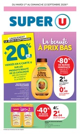 Prospectus Supermarchés Super U en cours à Carcans Plage et alentours, "SUPER U", 56 pages, 01/09/2026 - 13/09/2026 Catalogue Supermarchés Super U en cours à Carcans Plage et alentours, "SUPER U", 56 pages, 01/09/2026 - 13/09/2026