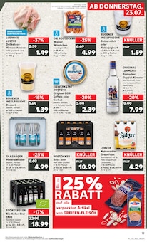 Bier im Kaufland Prospekt "Hier bin ich richtig" mit 56 Seiten (Stralsund)