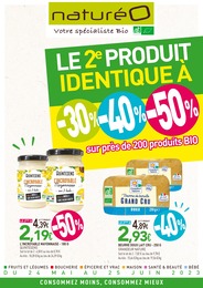 Catalogue Magasins Bio de NaturéO à Arcueil Prospectus NaturéO à Arcueil, "Le 2e produit identique à -30% -40% -50%", 28 pages, 24/05/2023 - 25/06/2023