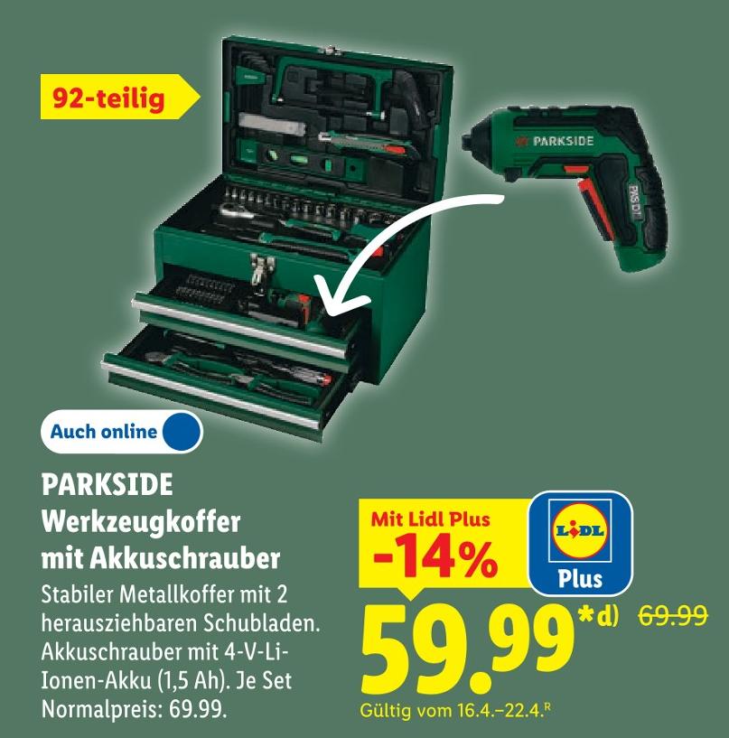 Werkzeugkoffer mit Akkuschrauber