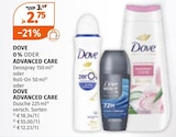 Dove 0% oder Advanced Care von Dove für 2,75 € bei Müller im Angebot Dove 0% oder Advanced Care von Dove im aktuellen Müller Prospekt