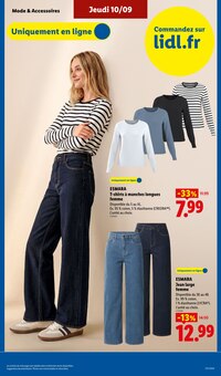 Promotion Mode dans le prospectus Lidl, valable du 10/09/2026 au 16/09/2026 Promo Mode dans le catalogue Lidl du moment à la page 27