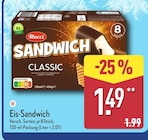 Eis-Sandwich von Mucci im aktuellen ALDI Nord Prospekt für 1,49 €