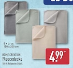 Fleecedecke von Home Creation im aktuellen ALDI Nord Prospekt für 4,99 €