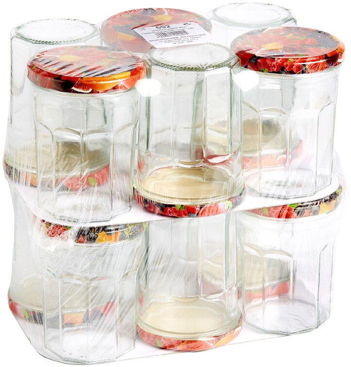 12 confituriers + couvercles