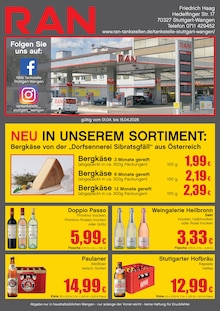 Sekt im RAN Prospekt "RAN" mit 2 Seiten (Stuttgart)